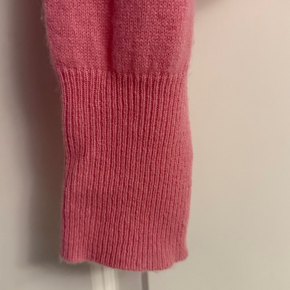 Crush. Raja Pink zip- front hoodie cashmere cardigan sweater - size medium (3) - Picture 7 of 11